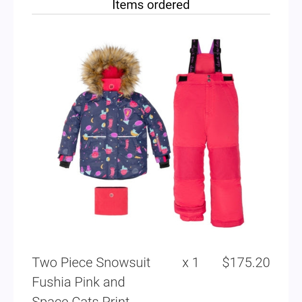 Winter snowsuit